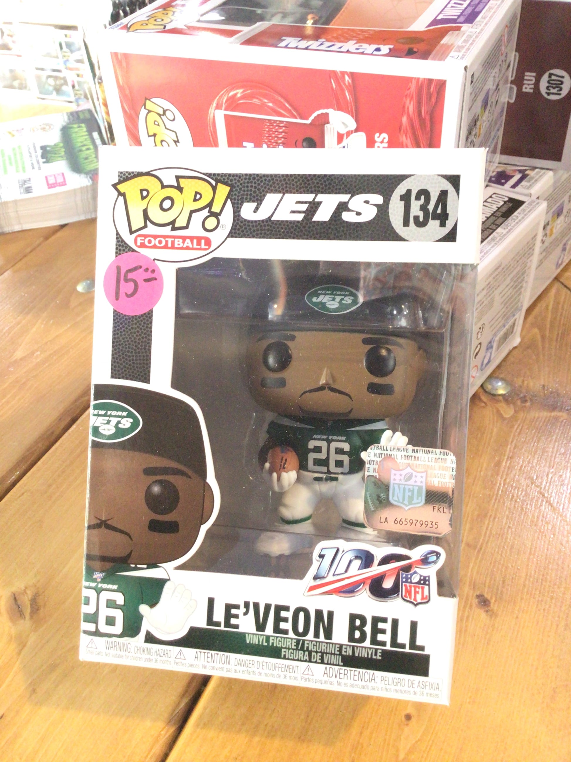 NFL Le'Veon Bell #134 Jets Sports Funko Pop Vinyl Figure – Tall