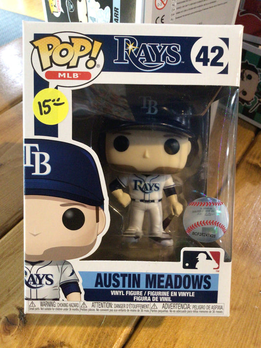 Austin Meadows #42 - Tampa Bay Rays -Funko Pop! Vinyl figure MLB sports