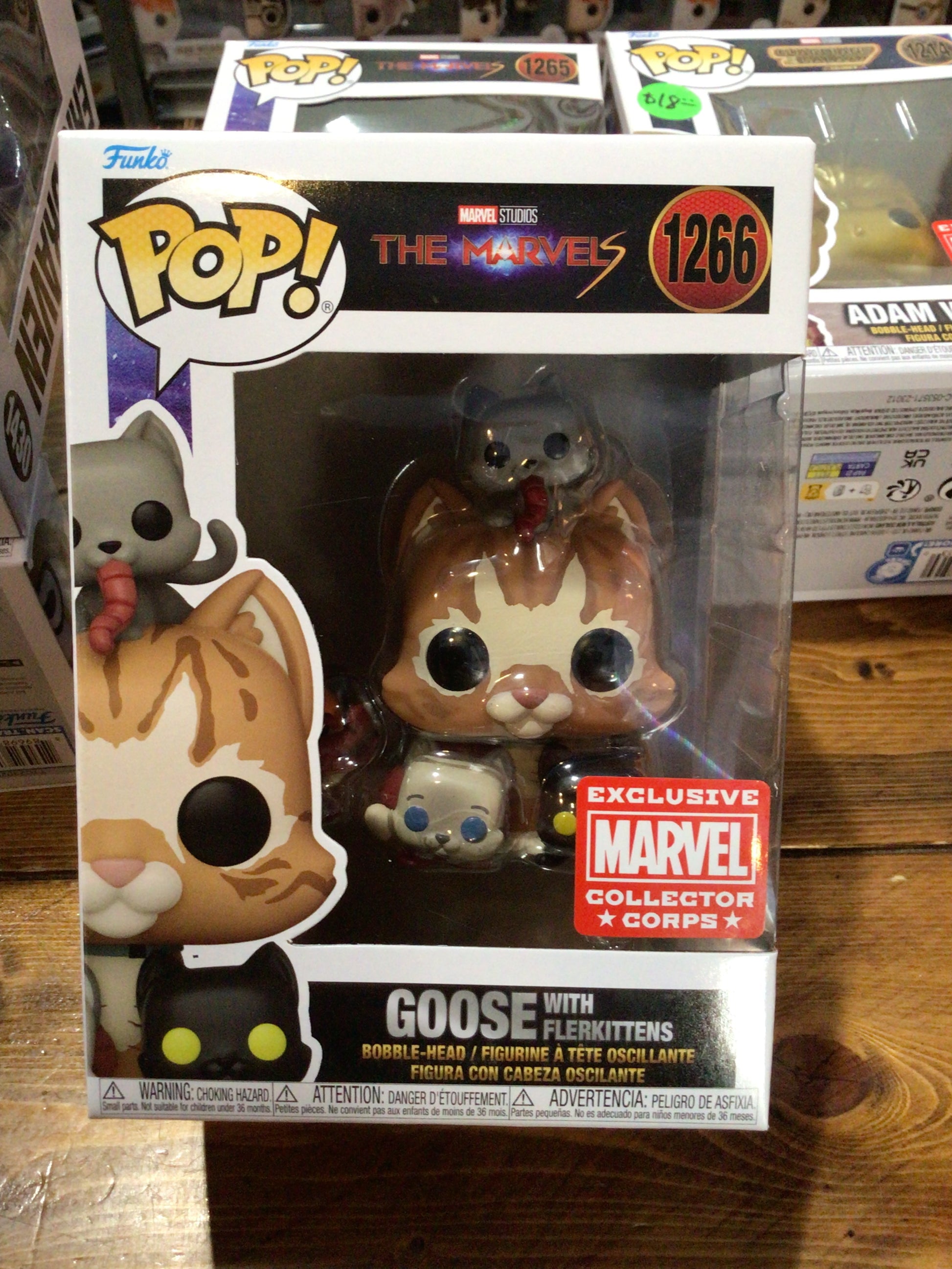 Goose pop top figure