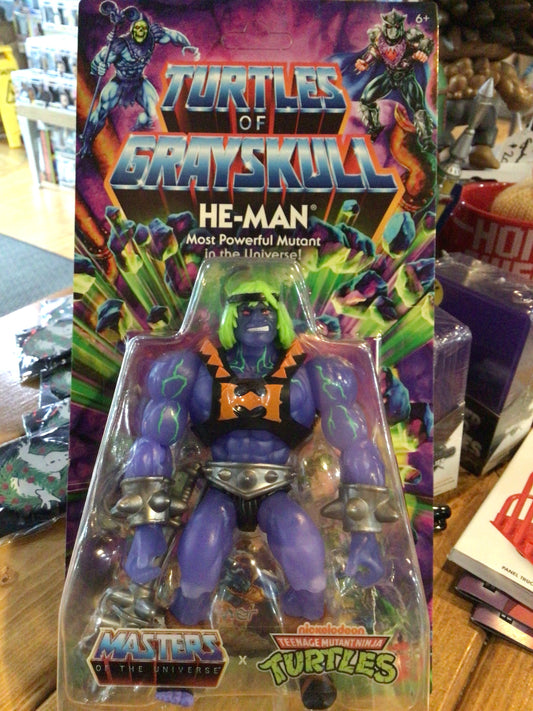 Turtles of Greyskull - MOTU x TMNT- He-Man Mutant - Mattel retro Action Figure