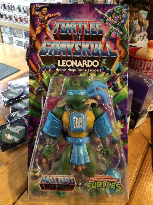 Turtles of Grayskull - MOTU X TMNT- Leonardo - Mattel retro Action Figure