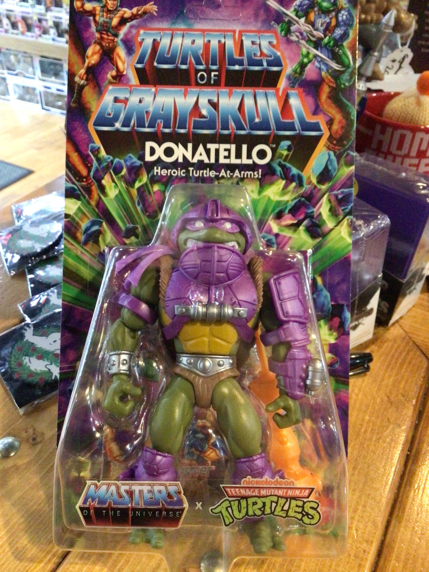 Turtles of Grayskull - MOTU X TMNT- Donatello - Mattel retro Action Figure