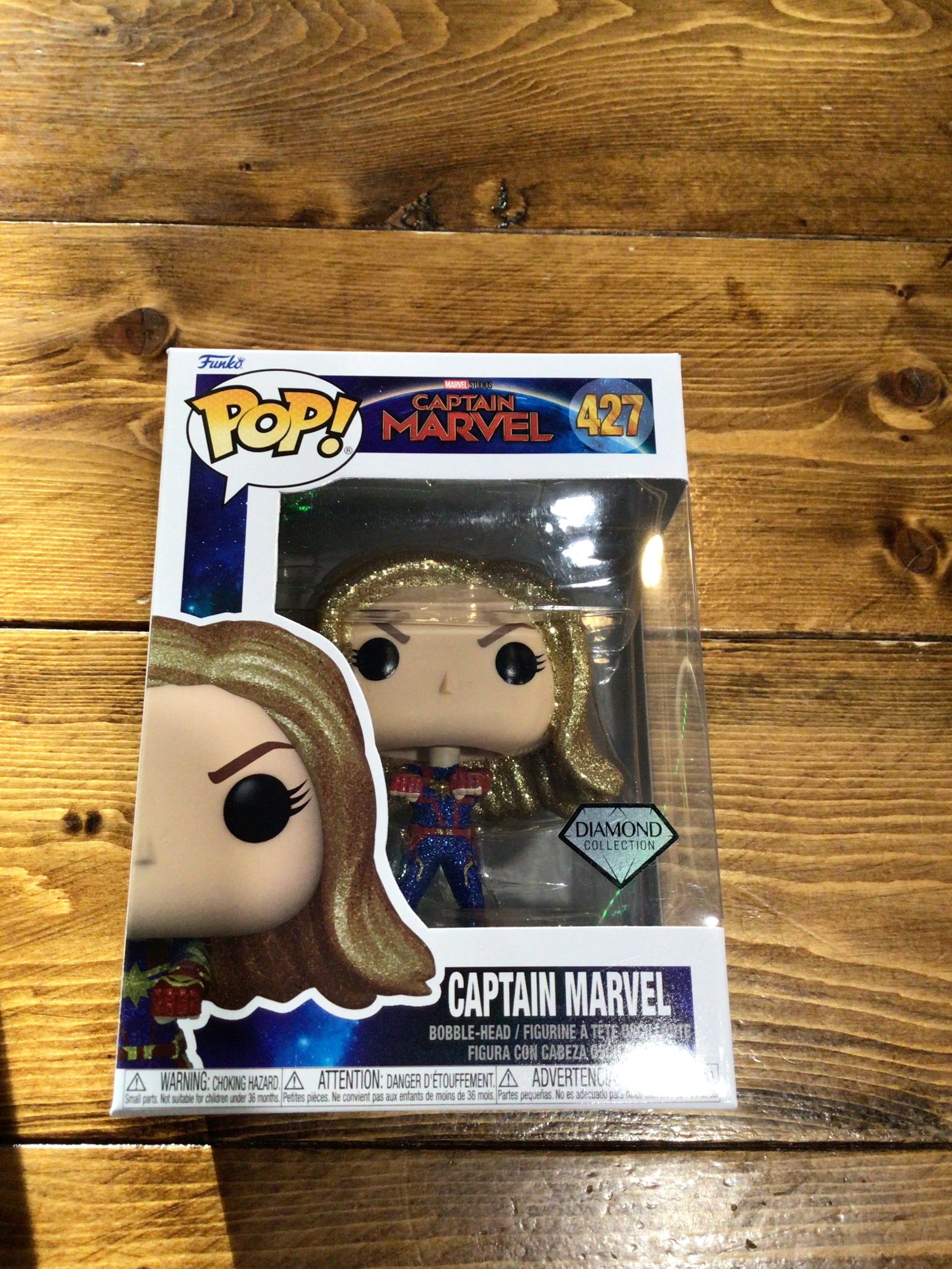 Marvel Diamond Kapitan Marvel Funko Pop Captain Marvel #427