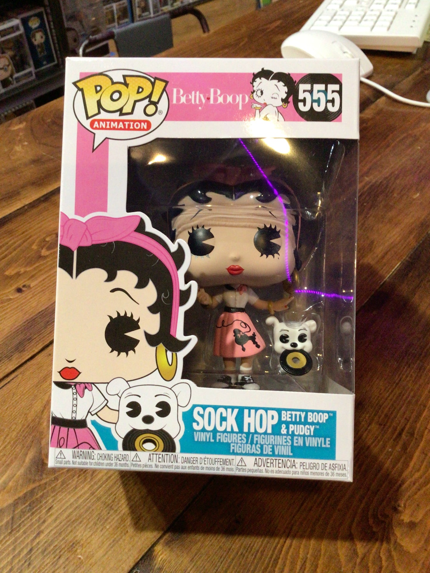 Sock Hop Betty Boop and Pudgy #555 Funko Pop! Vinyl figure – Tall