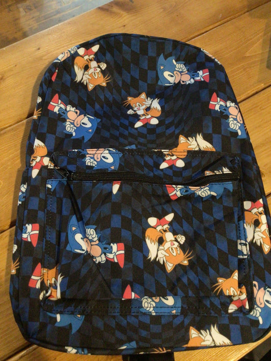 Bioworld Sonic the Hedgehog and Tails AOP Laptop Backpack