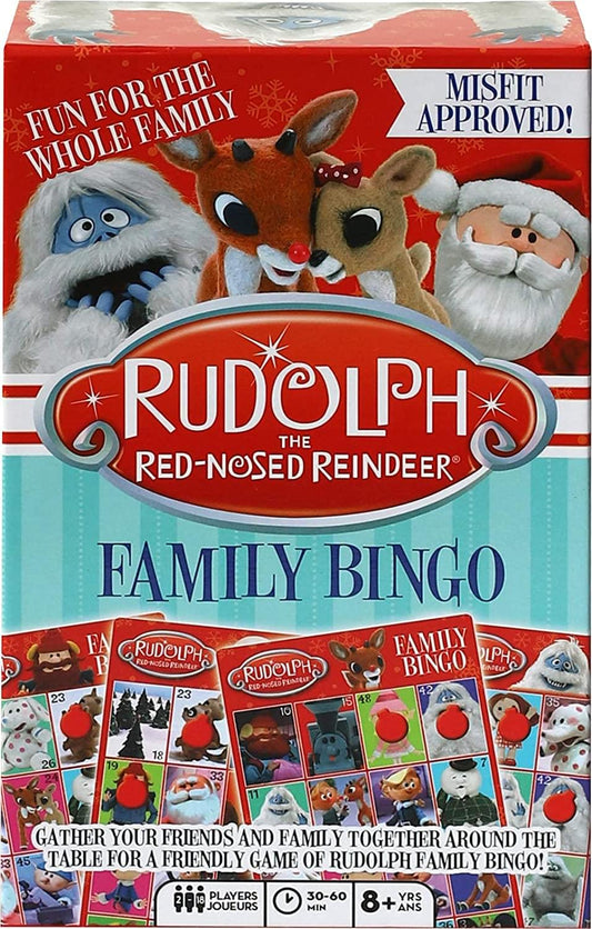 Rudolph the Red-Nosed Reindeer Family Bingo Game