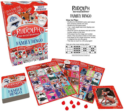 Rudolph the Red-Nosed Reindeer Family Bingo Game