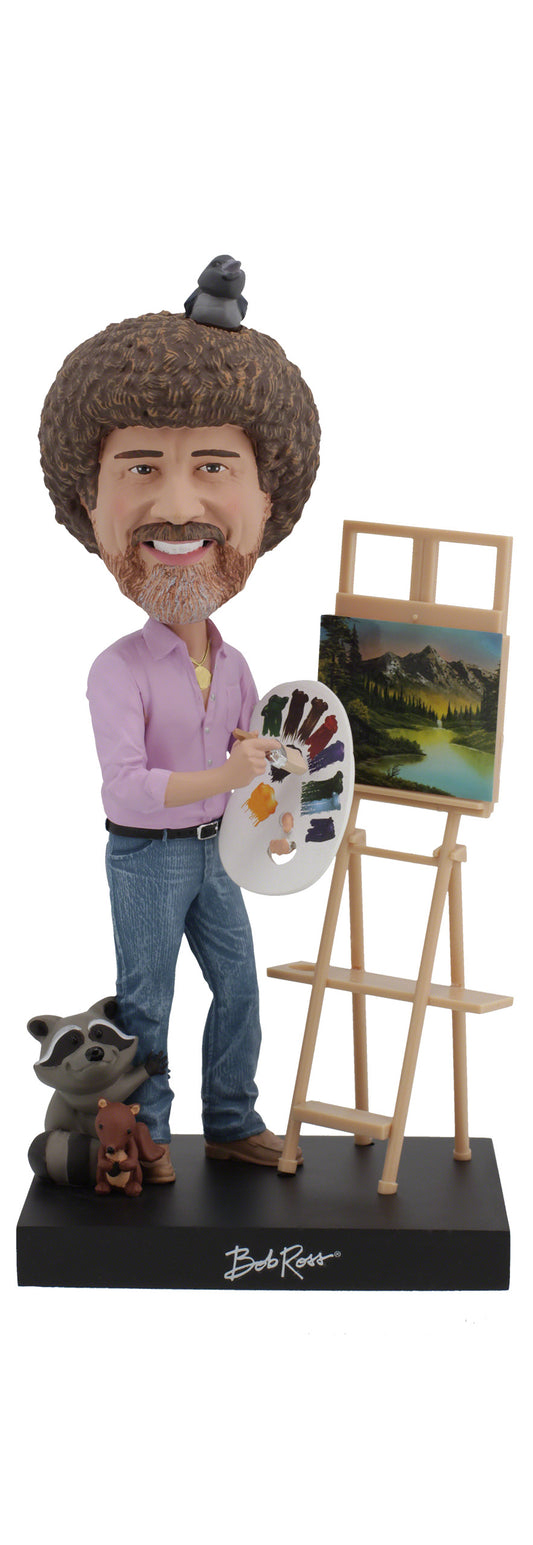 Bob Ross head Bobble head Royal bobbles