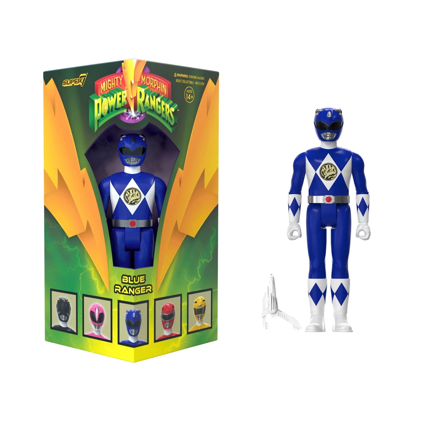 MMPR - Blue Ranger (Triangle Box) - Super 7 Action Figure