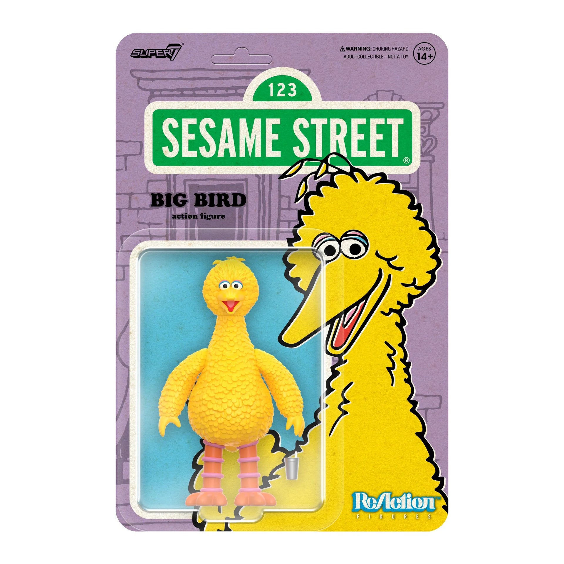 Super7 - Sesame Street ReAction Figure - Big Bird – Tall Man Toys
