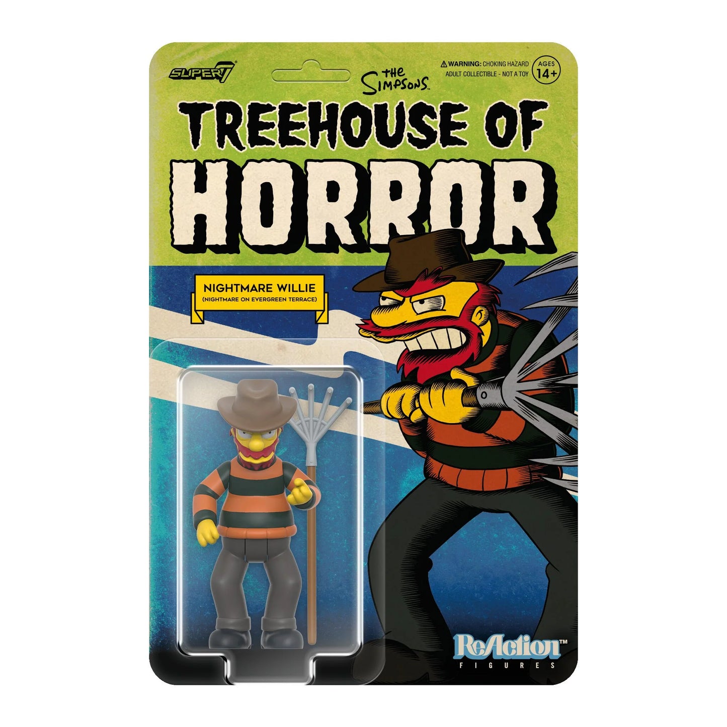 The Simpsons: Treehouse of Horror - Nightmare Willie - ReAction Figure by Super 7 (Cartoon)