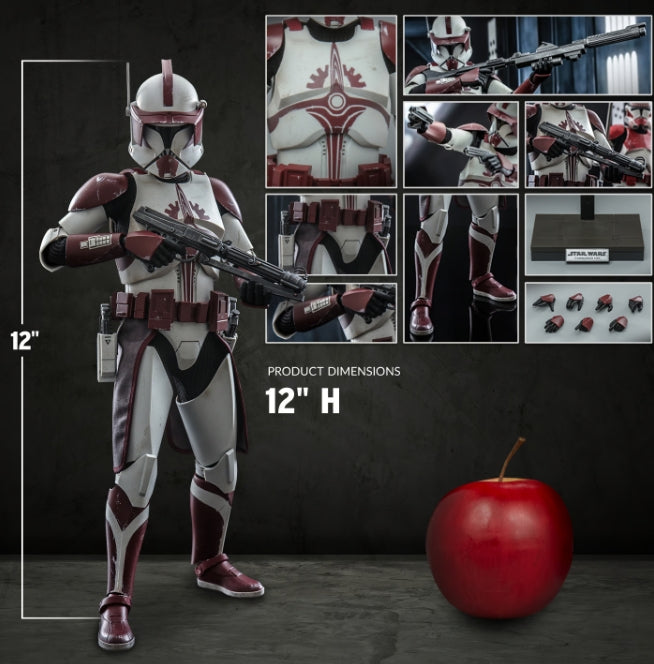 Hot Toys Sideshow Collectibles Clone Commander Fox Sixth Scale Figure