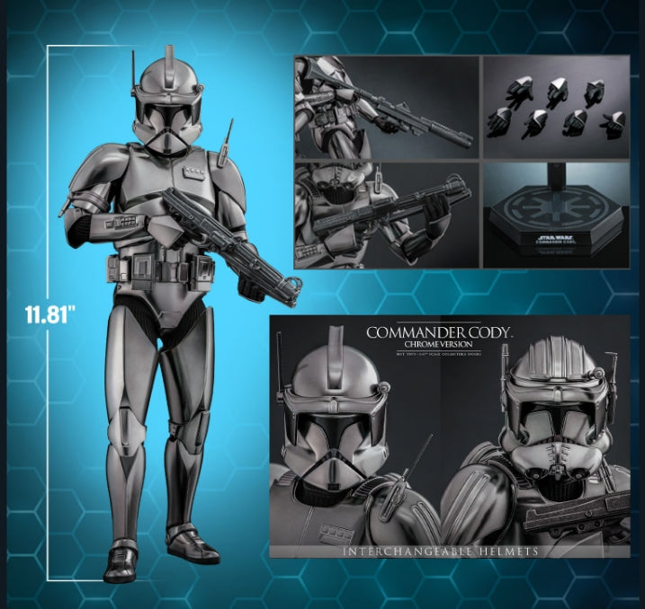 Hot Toys Sideshow Collectibles Commander Cody (Chrome Version) Sixth Scale Figure