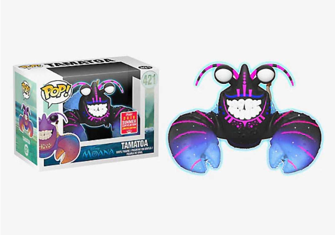 Disney Moana Tamatoa sdcc exclusive 421 Funko Pop! Vinyl Figure
