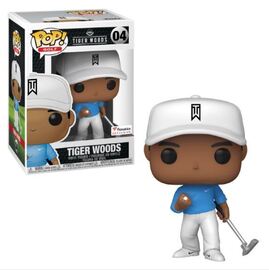 Tiger Woods golf blue shirt 04 exclusive Funko Pop! Vinyl figure sports