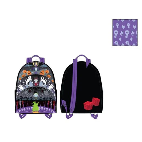 The Nightmare Before Christmas Triple Pocket Glow-in-the-Dark Mini-Backpack by Loungefly