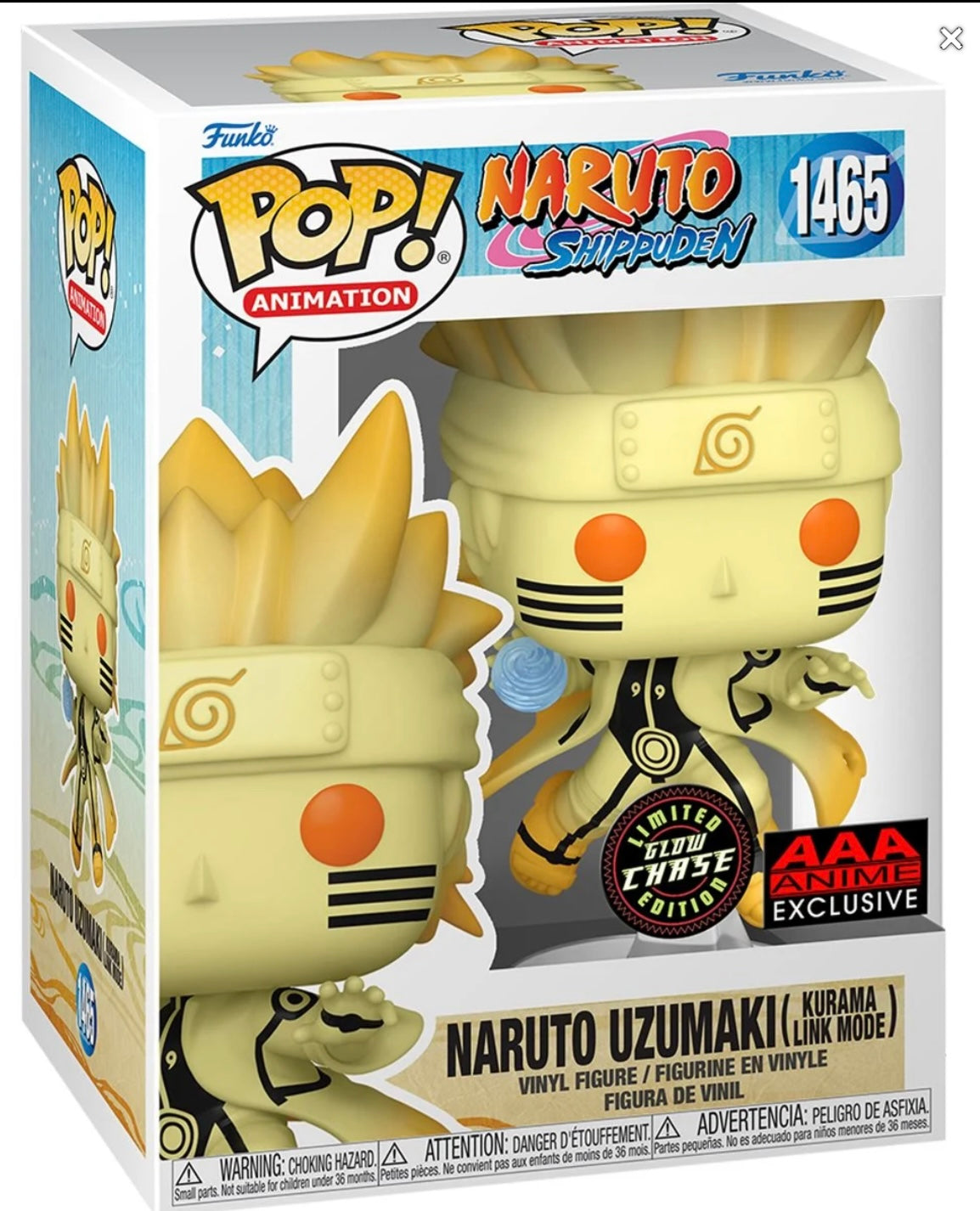 (PREORDER) Naruto Uzumaki Kurama Link Mode Funko Pop! Vinyl Figure #1465