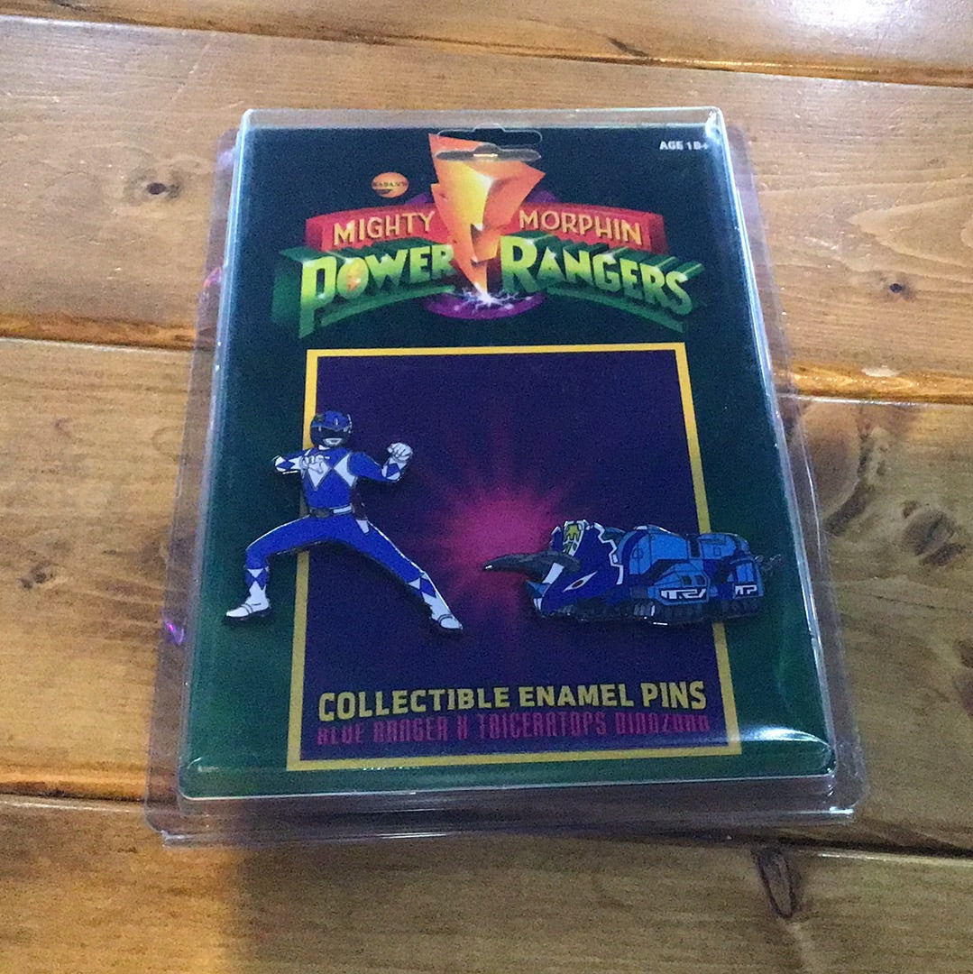 Power Rangers - Blue Ranger Enamel Pin Set - 2 piece