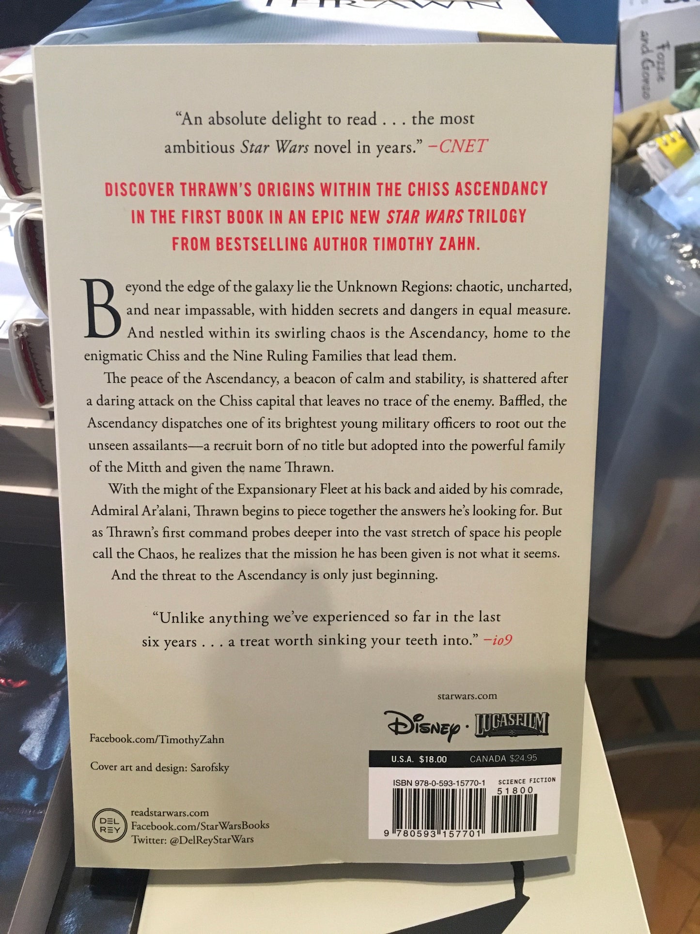 Star Wars: Thrawn Ascendancy- Novel by Timothy Zahn
