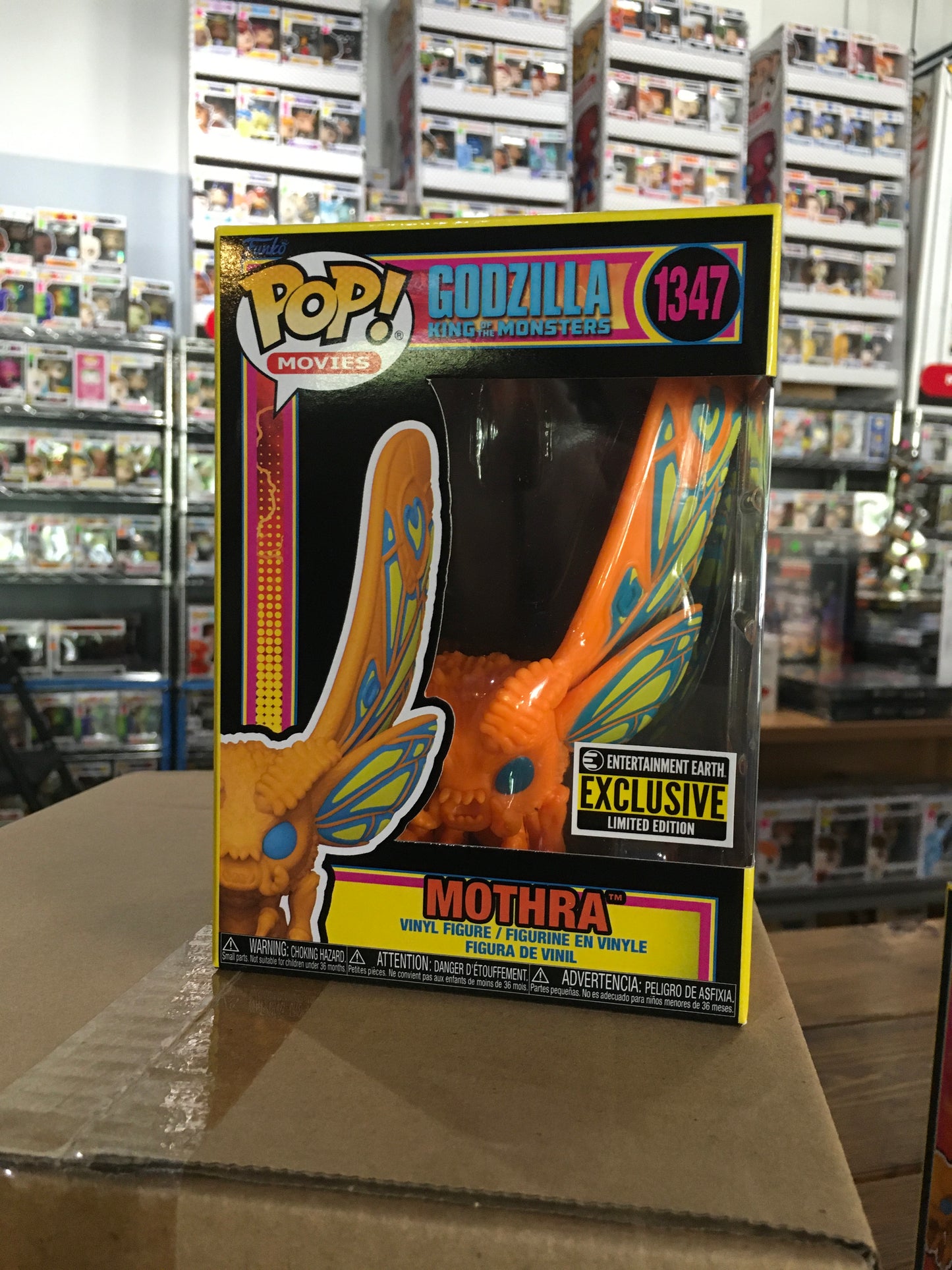 Godzilla King of the Monsters- Mothra Black Light 1347 Exclusive Funko Pop! Vinyl Figure (movies)