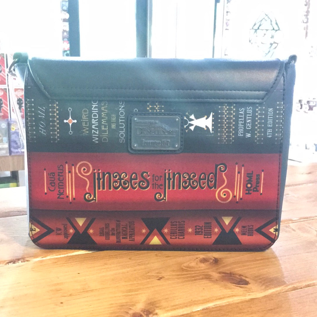 Fantastic Beasts Secrets Dumbledore Books crossbody purse by Loungefly