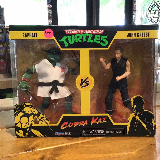 Teenage Mutant Ninja Turtles vs Cobra Kai (Raphael/John Kreese) Action Figure 2-Packs