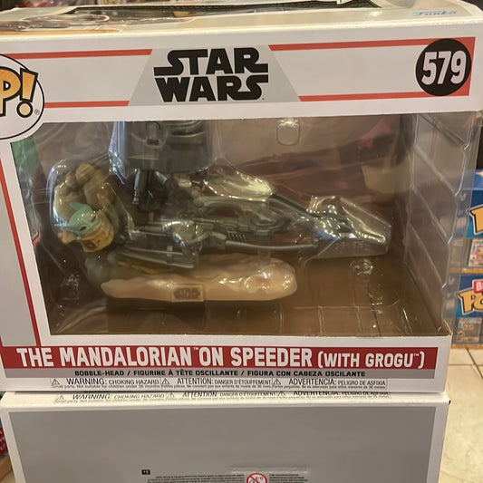 Star Wars Mandalorian speeder with Grogu Funko Pop! Vinyl figure