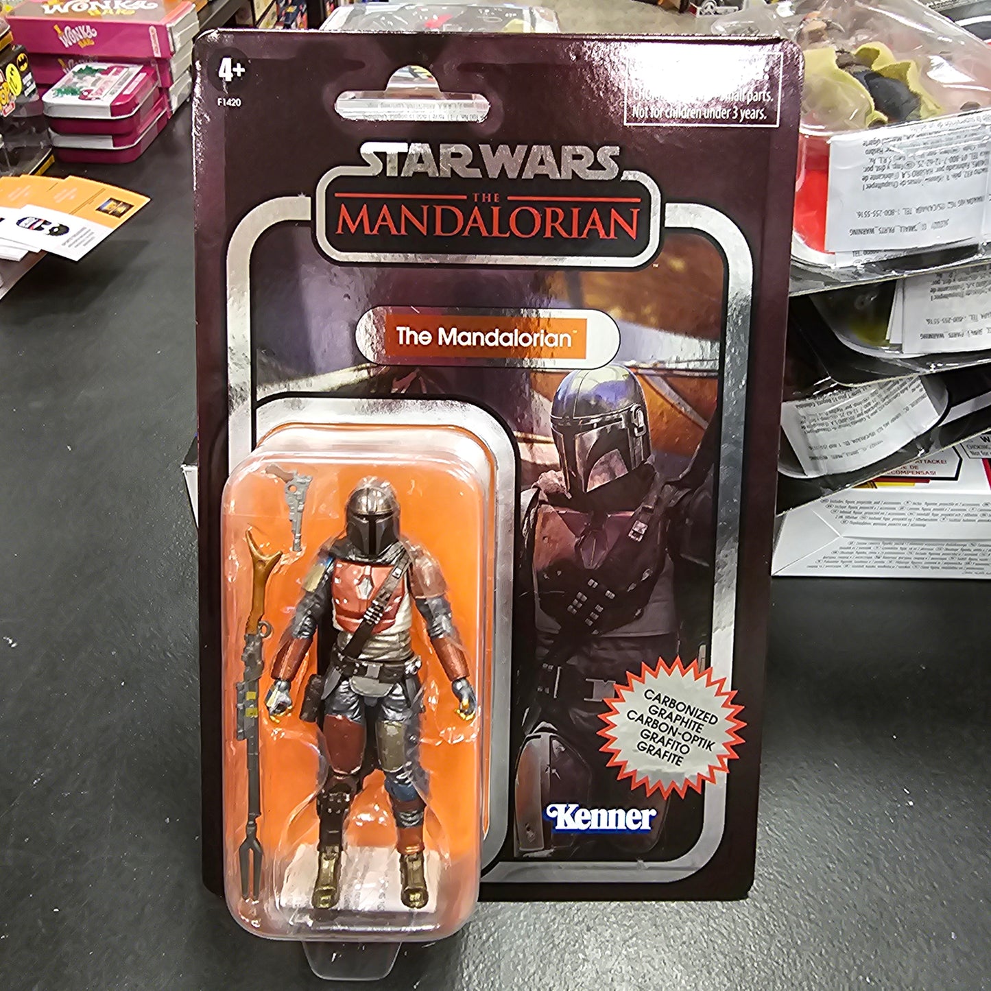 Star Wars Vintage Collection - The Mandalorian (Carbonized) - Hasbro Action Figure