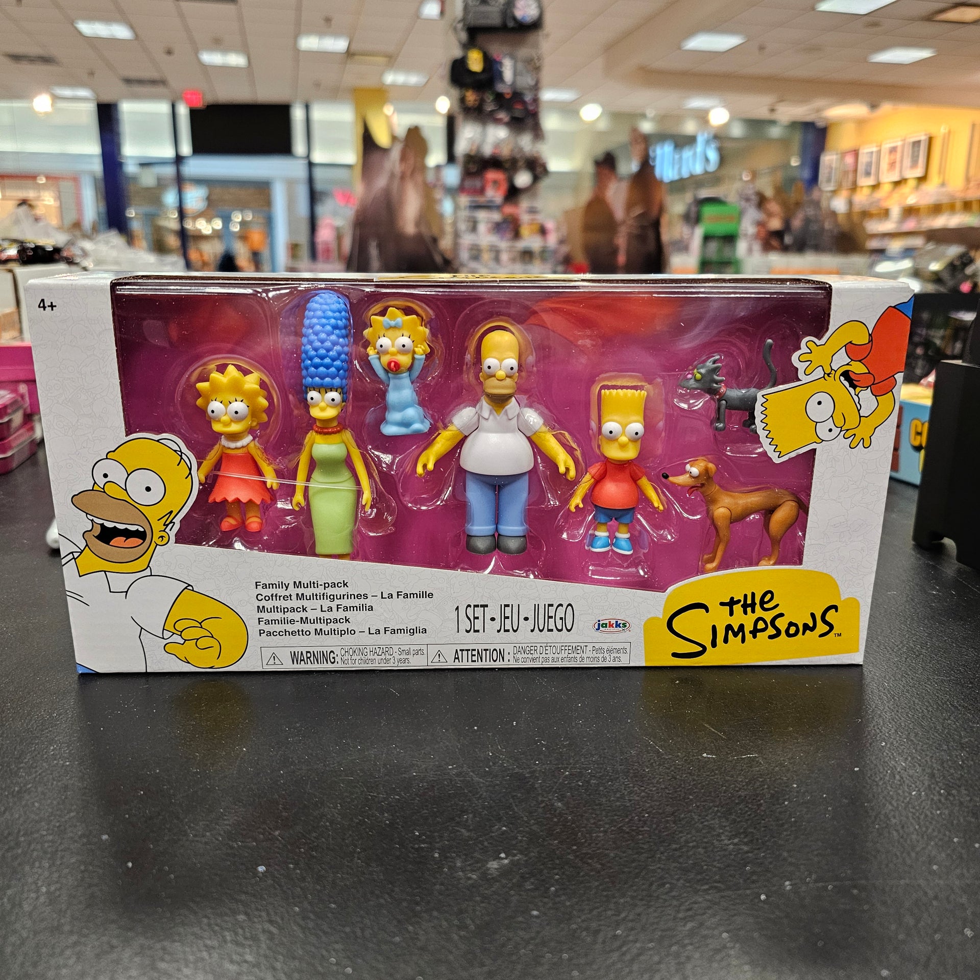 Lot De 4 Figurines Jakks Pacific - Les Simpson - Vague 1 - Homer, Bart, Willie, Otto