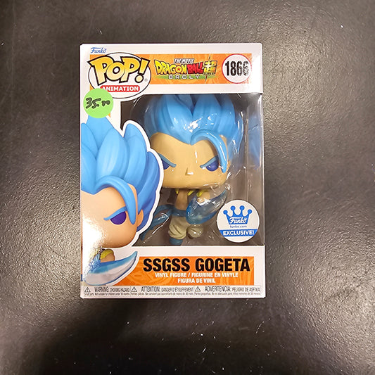 DBZ - SSGSS Gogeta #1866 - Exclusive Funko pop! Vinyl figure anime