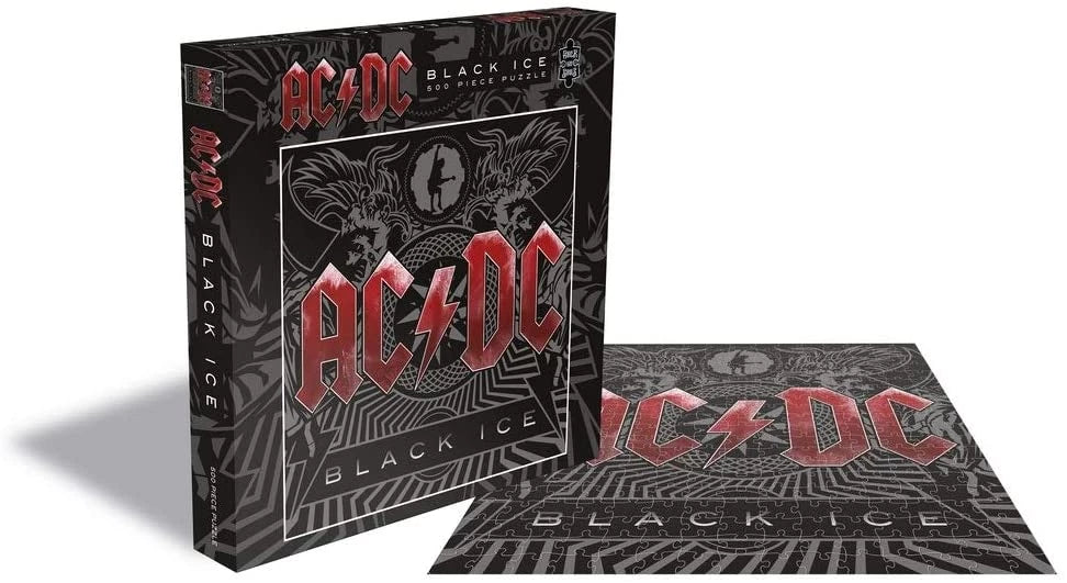 AC/DC Black Ice Album Cover 500 Piece Puzzle – Tall Man Toys & Comics