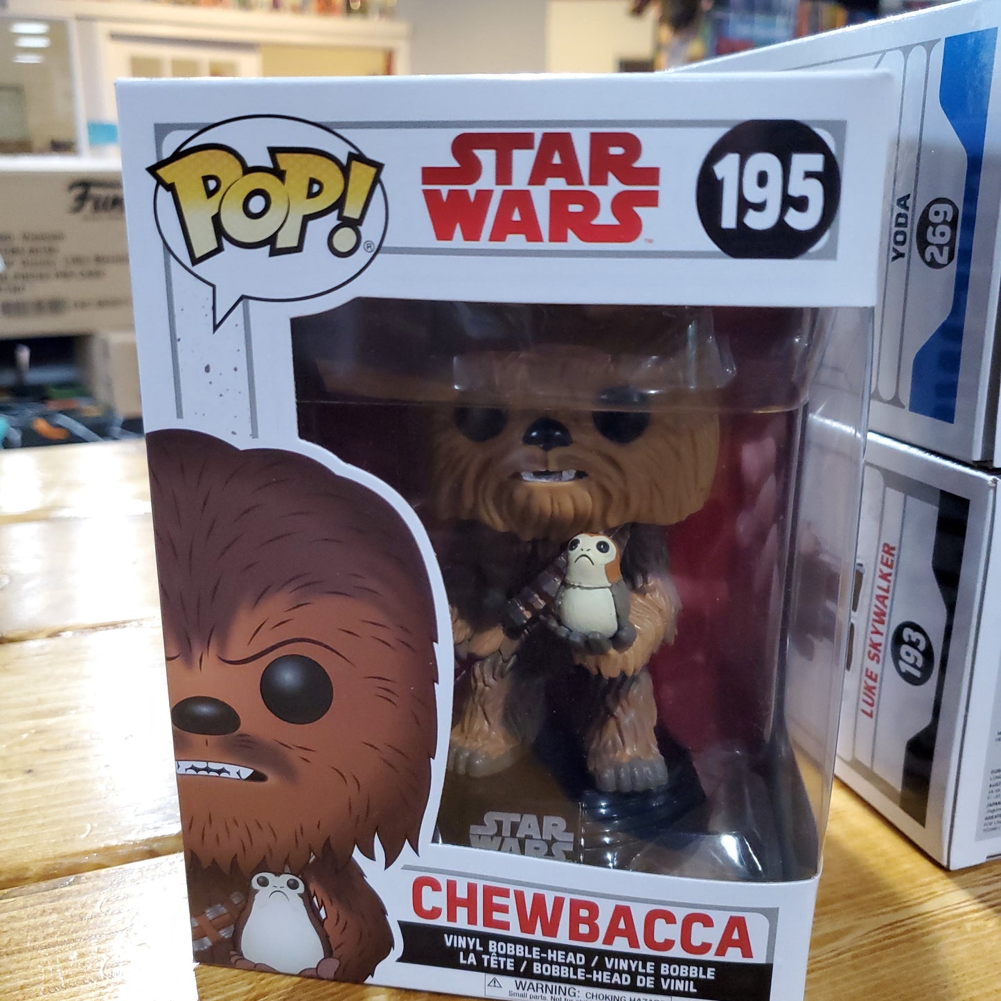 Star Wars Chewbacca with Porg Funko Pop! Vinyl figure