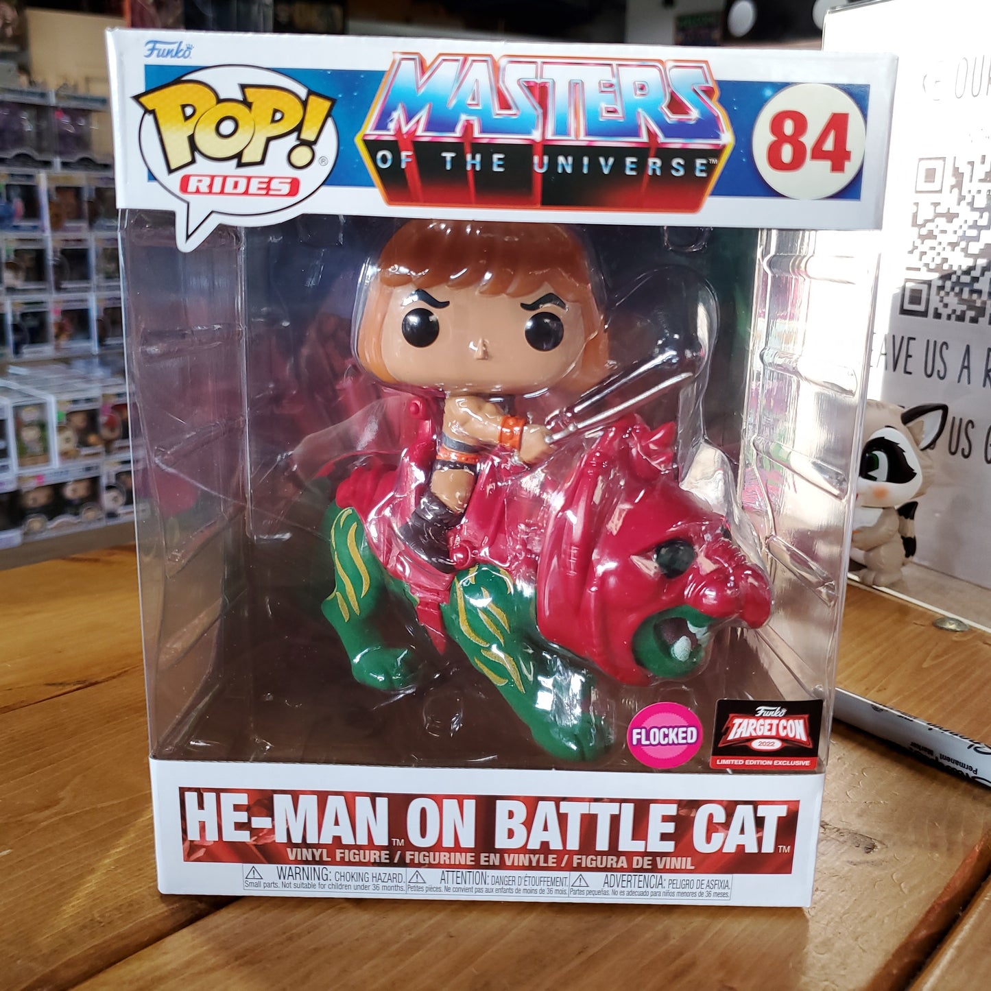 MOTU Battlecat & He Man Figure Funko Pop! Vinyl cartoon