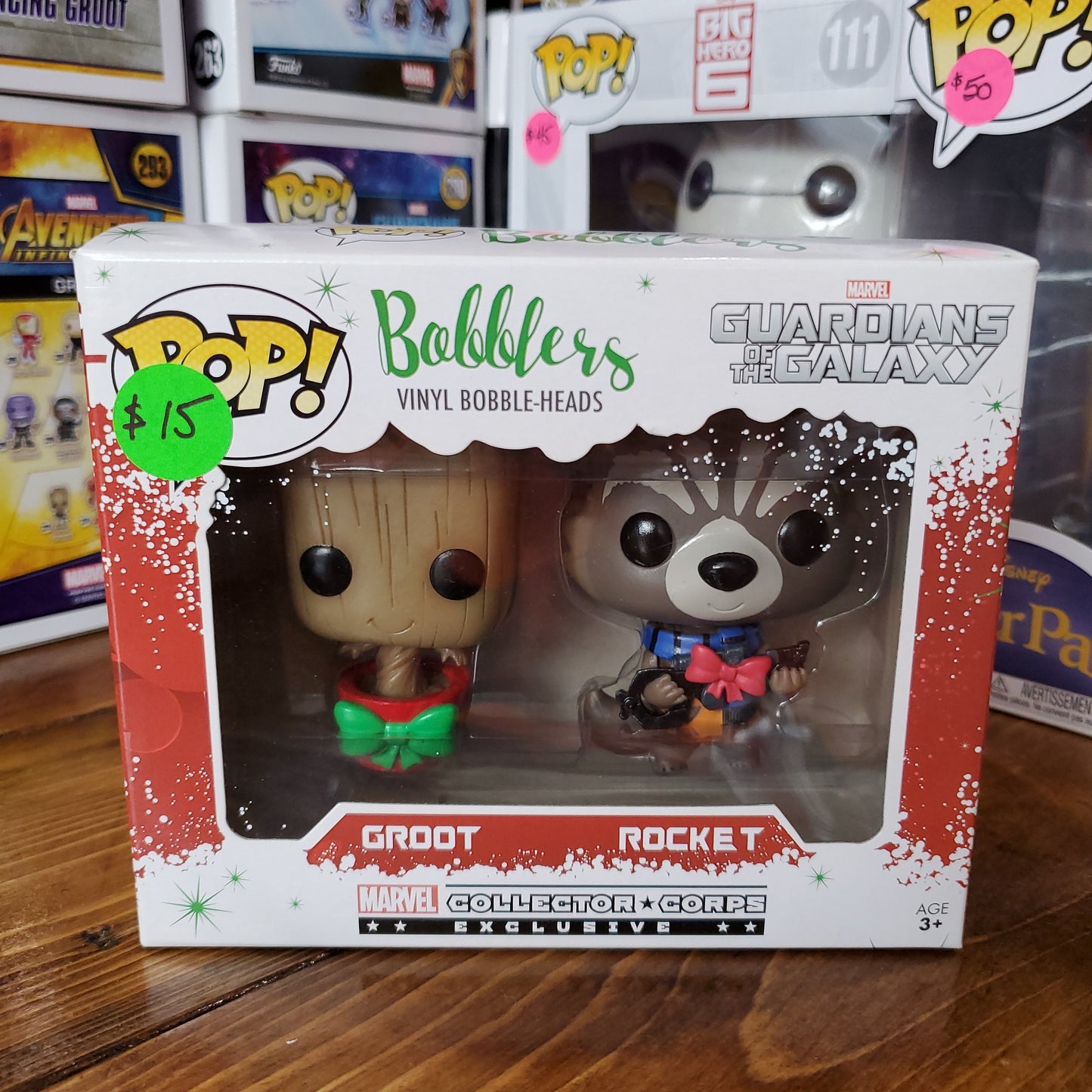 Groot and Rocket - Marvel Collector Corps - Funko Pop! Bobblers