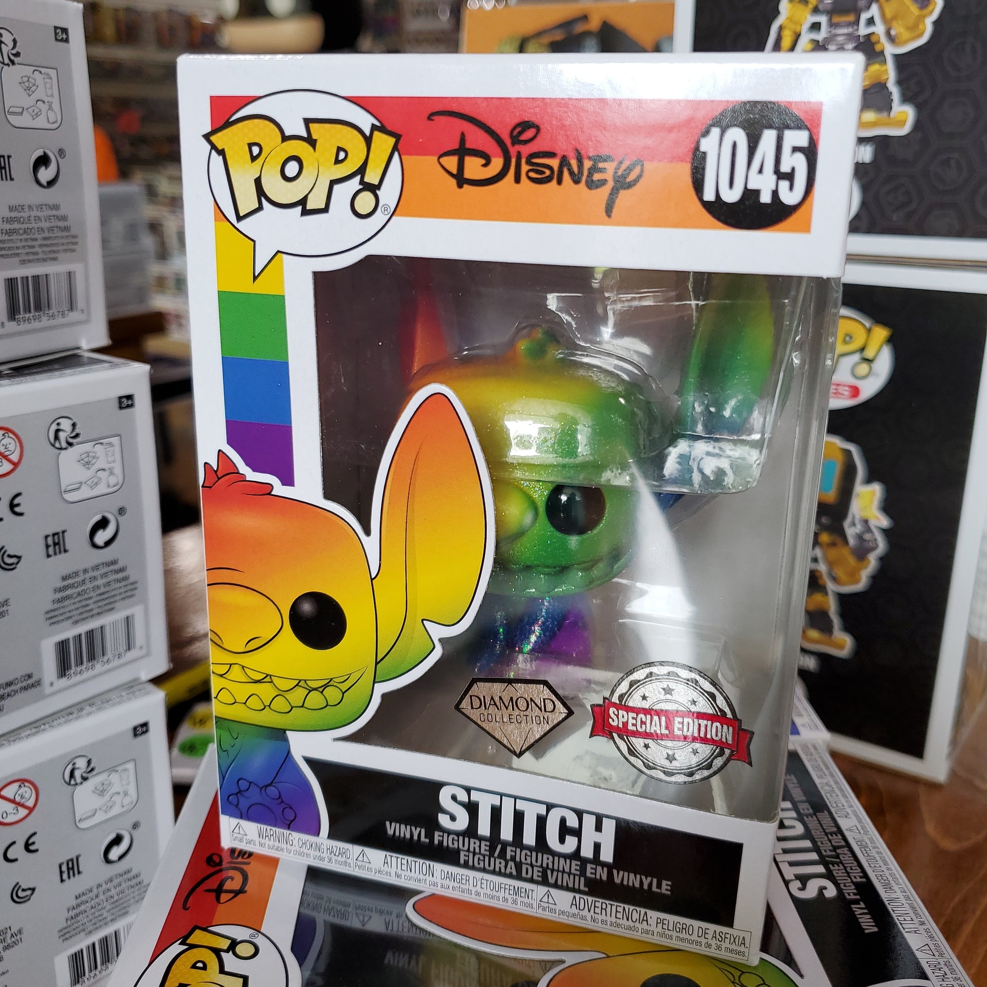 Pride Disney Stitch (RNBW) Funko Pop! Vinyl Figure – Tall Man Toys & Comics