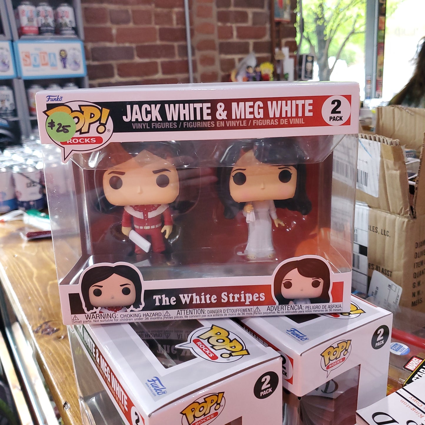 Jack and Meg White (The White Stripes) - Funko Pop! Rocks 2-Pack Figure Set