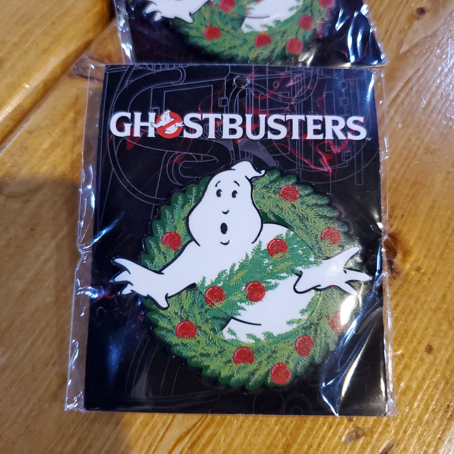 Ghostbusters Holiday Wreath Enamel Pin