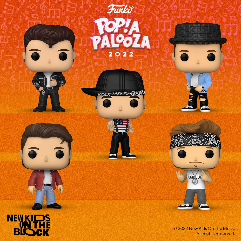 NKOTB set of 5 bundle Funko Pop! Vinyl figure Cover (Rocks)