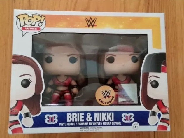 WWE Brie & Nikki Bella twins set Funko Pop! Vinyl retired Sports