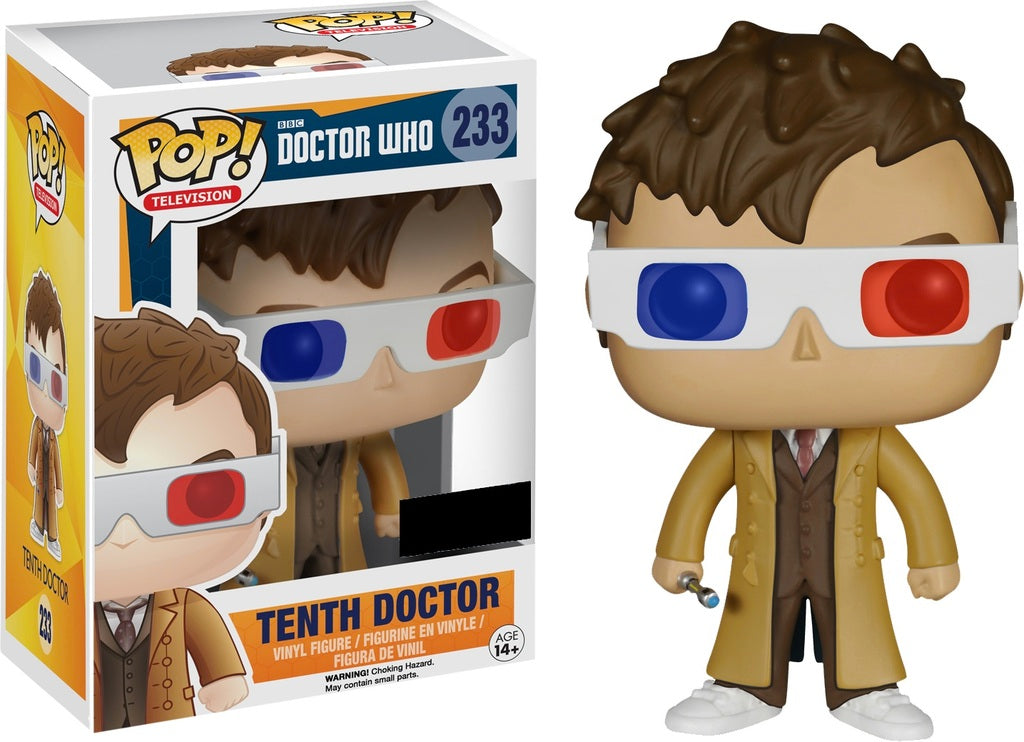Doctor Who Tenth Doctor 3d Glasses exclusive Funko Pop! Vinyl Figure store