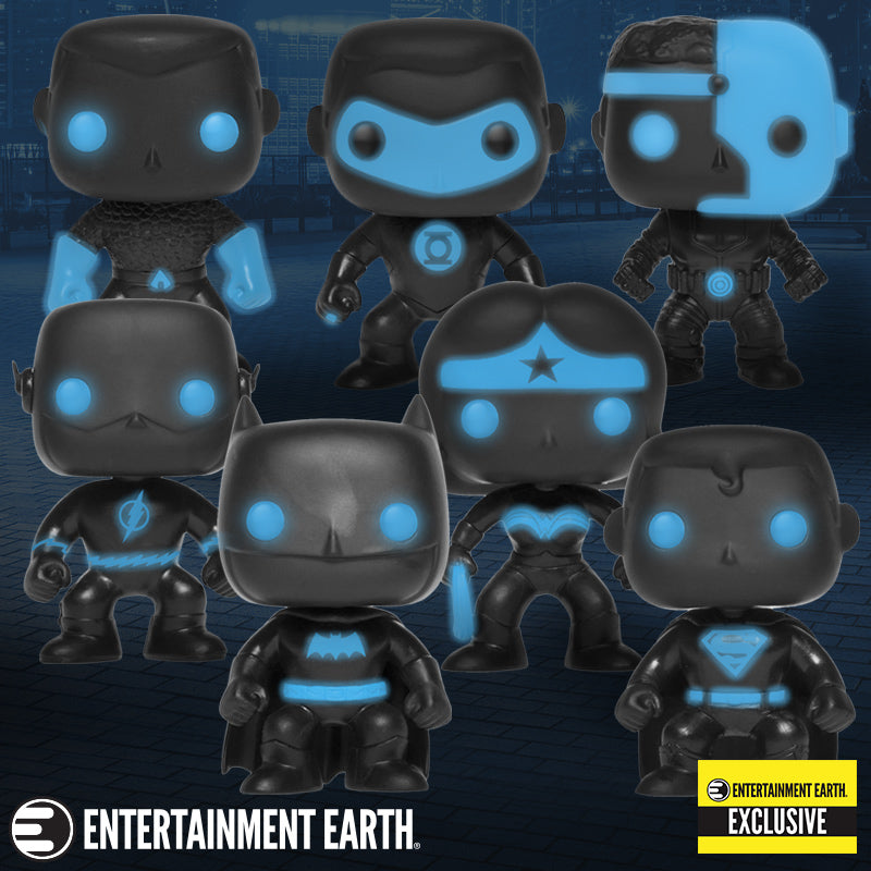 Justice League silohuette set of 7 complete Exclusive