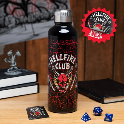 Stranger Things Hellfire Club Metal 16 oz. Water Bottle