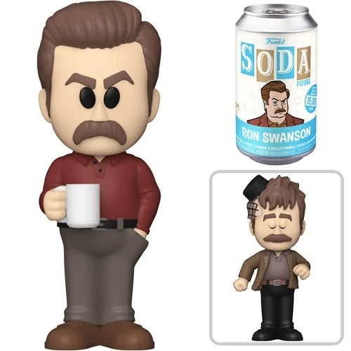 Parks and Rec Ron Swanson Sealed Mystery Soda Figure Funko - LIMIT 6