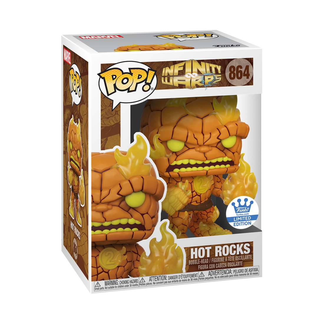 Marvel Infinity Warps - Hot Rocks #864 - Exclusive Funko Pop Viny Figure