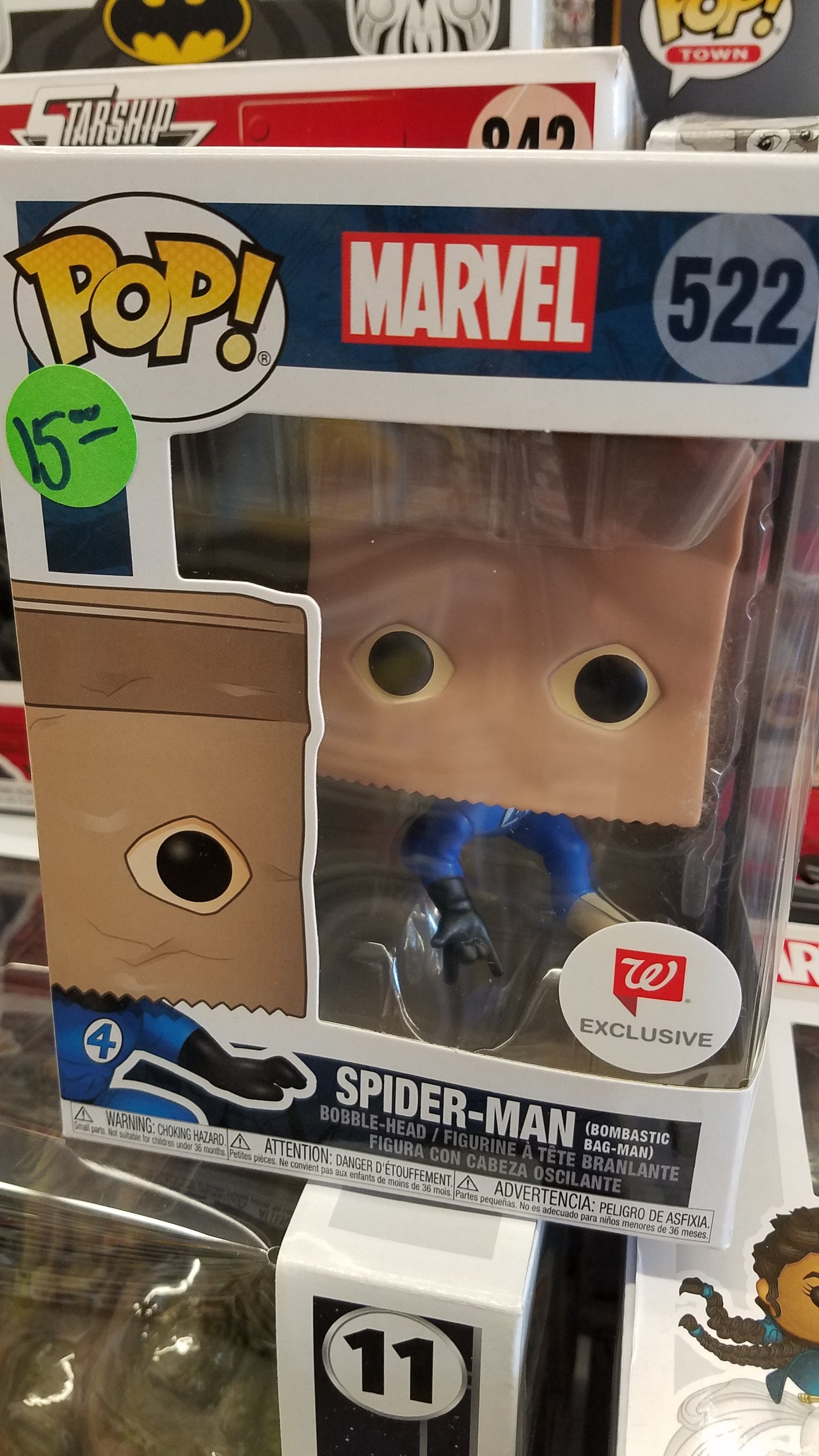 Marvel Spider-Man Bombastic Bag Man Exclusive Funko Pop! Vinyl Figure