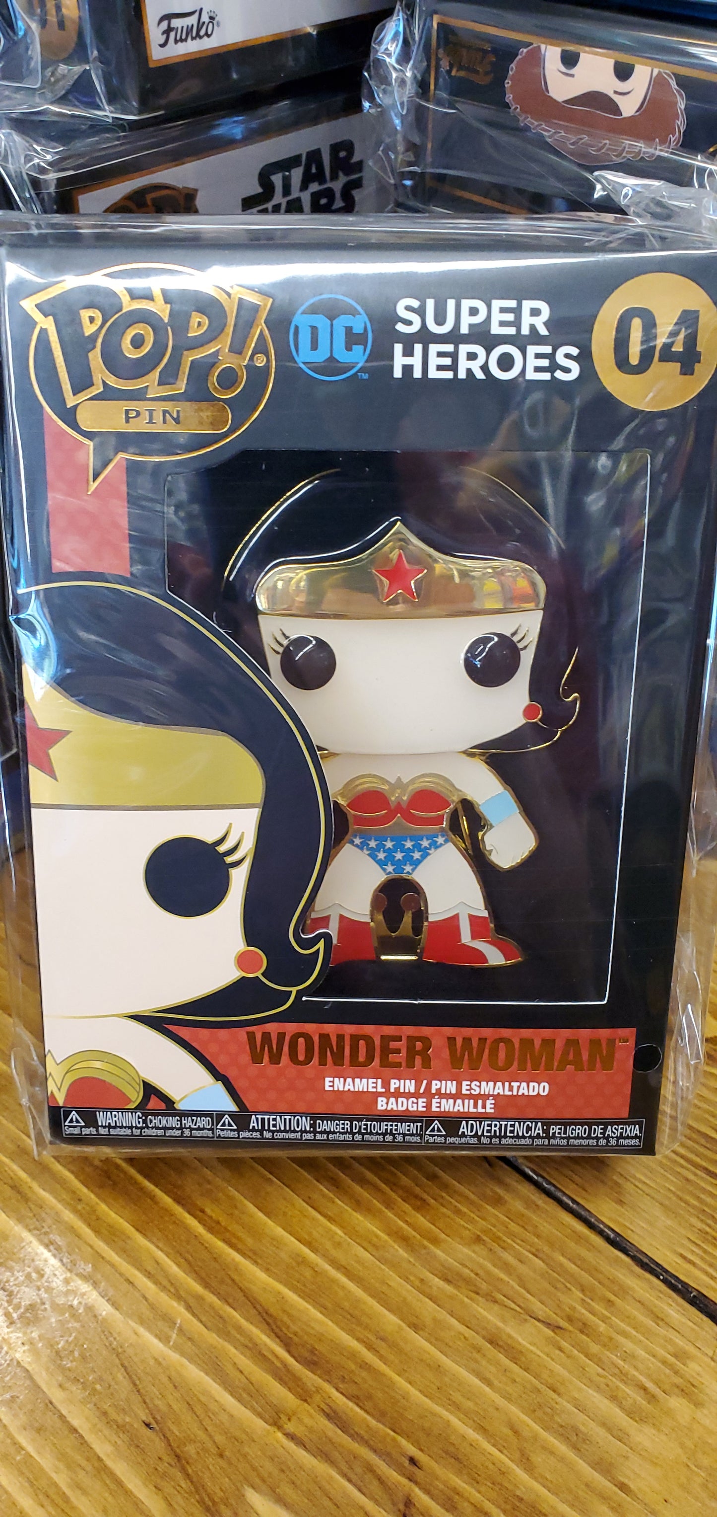 DC COMIC Pins Wonder Woman Funko Pop! Pins