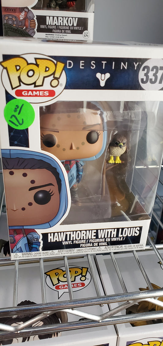 Destiny Hawthorne with Louis Pop vinyl Figure video games