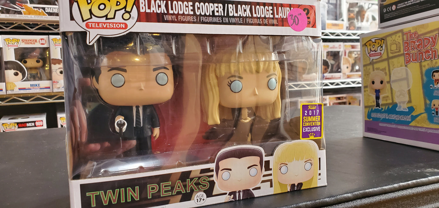 Twin Peaks Black Lodge Cooper and Black Lodge Laura Funko Pop! Vinyl figure store