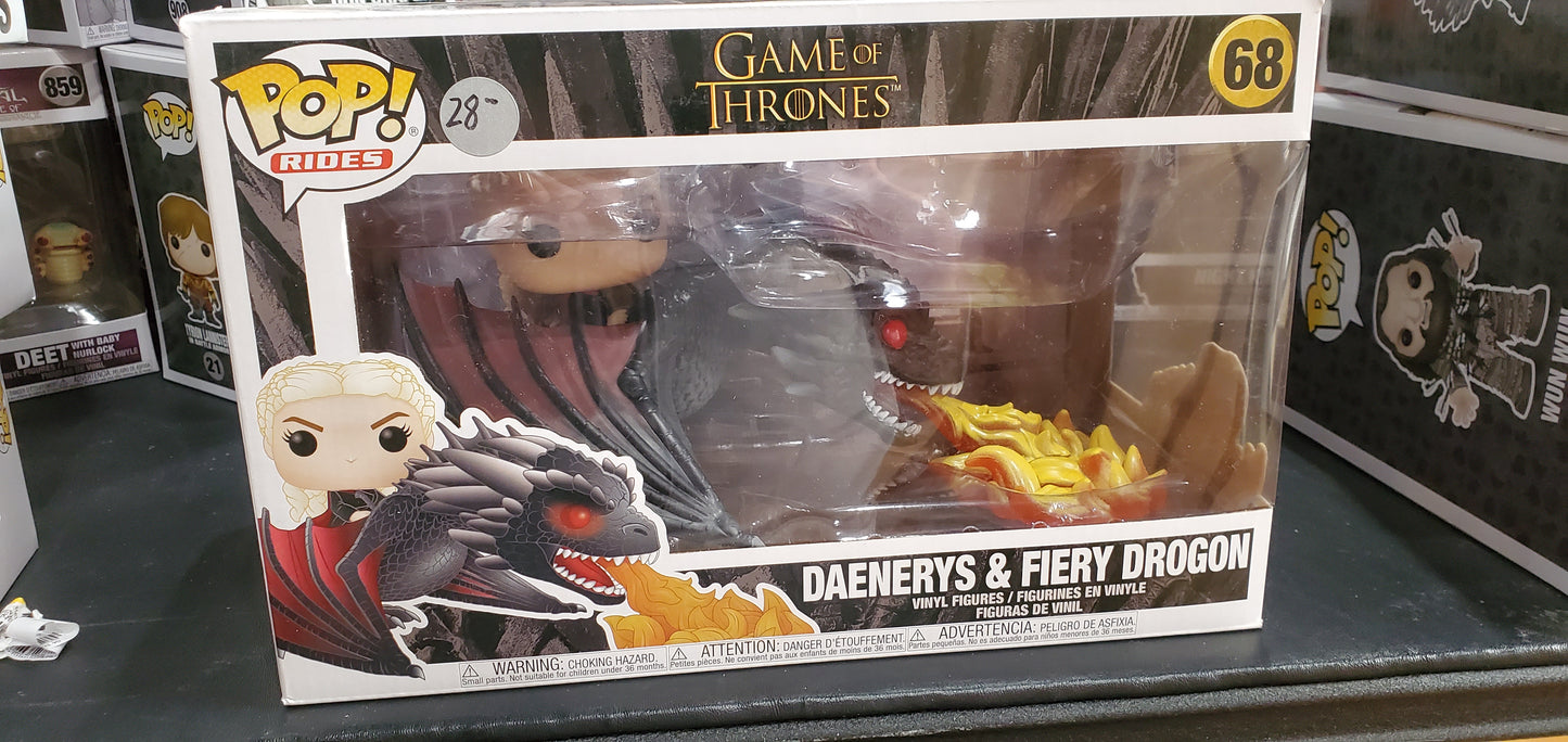 GOT Daenerys and Fiery Drogon Funko Pop! Vinyl figure
