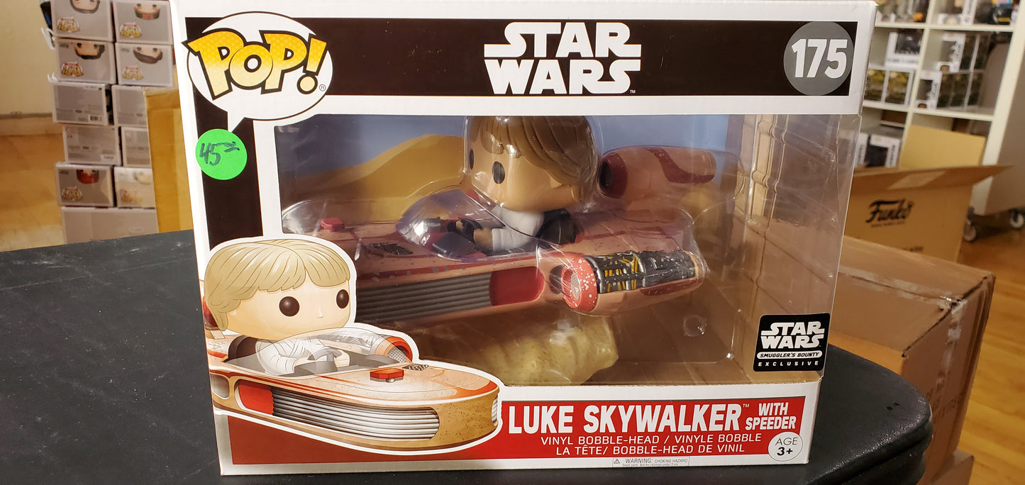 Star Wars Luke Skywalker with Speeder Funko Pop movie moments